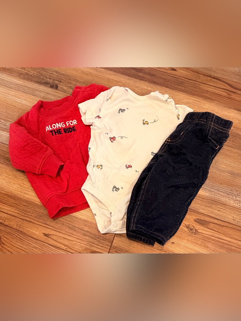6 months boys lot sweatshirts pants baseball zip up jacket 5 outfits